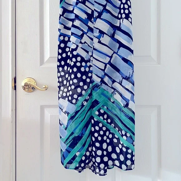 NIC+ZOE | Maxi Dress | PP | 0-2 | Bloom Me Away | Blue Green White | Lined | $35 - Picture 10 of 15